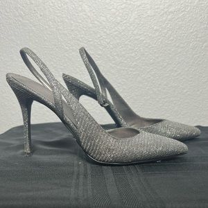 Michael Michael Kors Slingback Pumps Sz 9 Silver